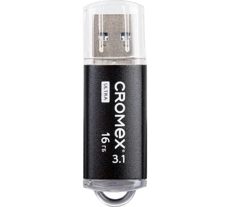 Флеш-диск Cromex Ultra USB 3.1 16 ГБ, металлический корпус, черный 514162