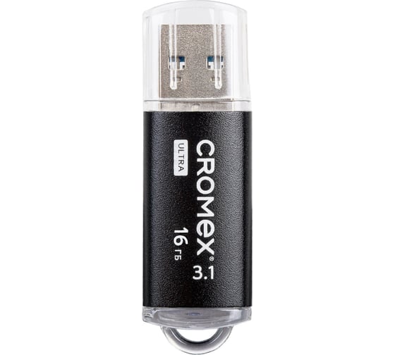 Флеш-диск Cromex Ultra USB 3.1 16 ГБ, металлический корпус, черный 514162