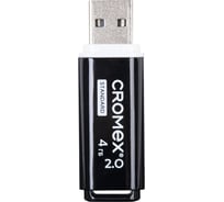 Флеш-диск Cromex Standard USB 2.0 4 ГБ, черный 514156