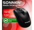 Мышь проводная бесшумная SONNEN USB 1200 dpi, 2 кнопки+колесо-кнопка, оптическая, K520, черная, 513944 2