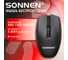 Мышь беспроводная SONNEN USB, 1600 dpi, 5 кнопок+колесо-кнопка, оптическая, Q80, черная, 513945 2