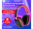 Наушники беспроводные накладные полноразмерные раздвижные SONNEN HP-B12BR, BT 5.4, черные/коралл, 514128 2