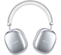 Наушники беспроводные накладные полноразмерные раздвижные SONNEN HP-B12S, BT 5.4,серебристые, 514127