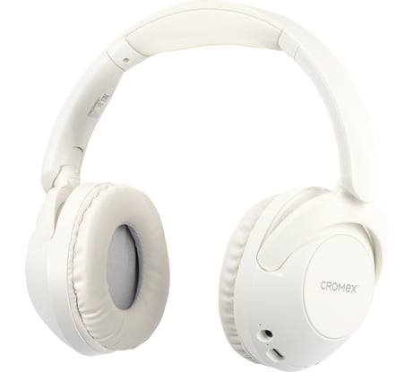 Наушники беспроводные полноразмерные складные раздвижные Cromex HP-043W, bluetooth 5.4,белые 514120