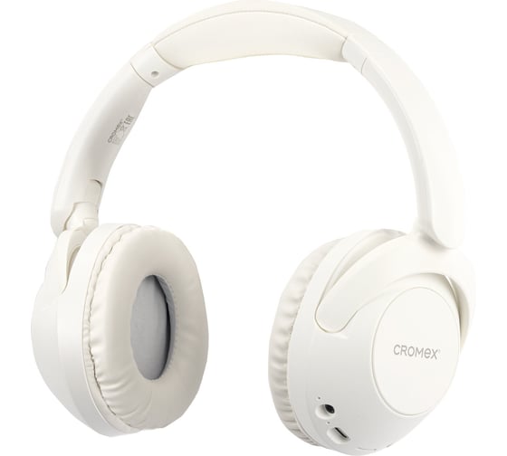 Наушники беспроводные полноразмерные складные раздвижные Cromex HP-043W, bluetooth 5.4,белые 514120