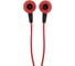 Наушники проводные внутриканальные с микрофоном SONNEN EP-H47RB, 1.1 м, красно-черные, 514129 7