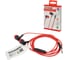 Наушники проводные внутриканальные с микрофоном SONNEN EP-H47RB, 1.1 м, красно-черные, 514129 10