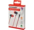 Наушники проводные внутриканальные с микрофоном SONNEN EP-H47RB, 1.1 м, красно-черные, 514129 12