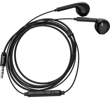 Проводные наушники-вставки с микрофоном M55 Black, Hoco 6957531099949