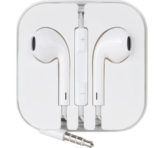 Проводные наушники-вставки с микрофоном M1 White для Apple, Hoco 6957531032700