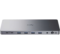 Док-станция Cudy CS700 13 в 1 для двух мониторов 4K с портом USB-C 10 Гбит/с и блоком питания 150 Вт 10000151896