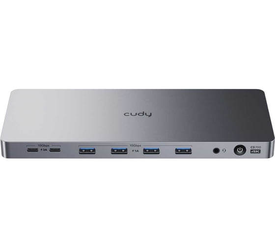 Док-станция Cudy CS700 13 в 1 для двух мониторов 4K с портом USB-C 10 Гбит/с и блоком питания 150 Вт 10000151896