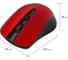 Мышь беспроводная SONNEN V99, USB, 800/1200/1600 dpi, 4 кнопки, оптическая, красная 513529 15