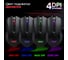 Мышь проводная игровая SONNEN I3, пластик, 6 кнопок, 800-2400 dpi, LED-подсветка, черная 513523 4