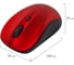 Мышь беспроводная SONNEN V111, USB, 800/1200/1600 dpi, 4 кнопки, оптическая, красная 513520 15