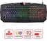 Клавиатура проводная игровая SONNEN Q9M, USB, 104 клавиши+10 мультимедийных; RGB, черная 513511 6