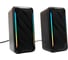 Акустическая система Gembird 2.0, 10Вт, пластик, рег.громкости, RGB подсветка, черный, SPK-305 2