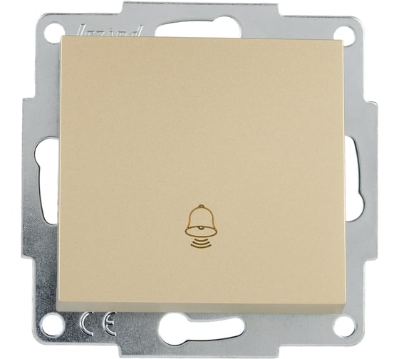 Кнопка звонка Lezard Vesna золото 742-3688-103