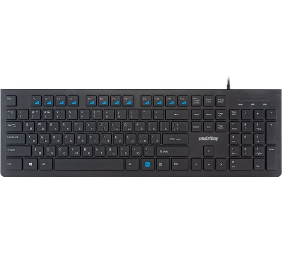 Клавиатура проводная мультимедийная Smartbuy 206 USB черная ()/20 SBK-206US-K