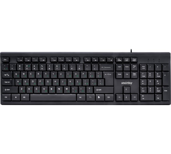 Клавиатура проводная мультимедийная Smartbuy серия ONE 114 USB черная ()/20 SBK-114U-K