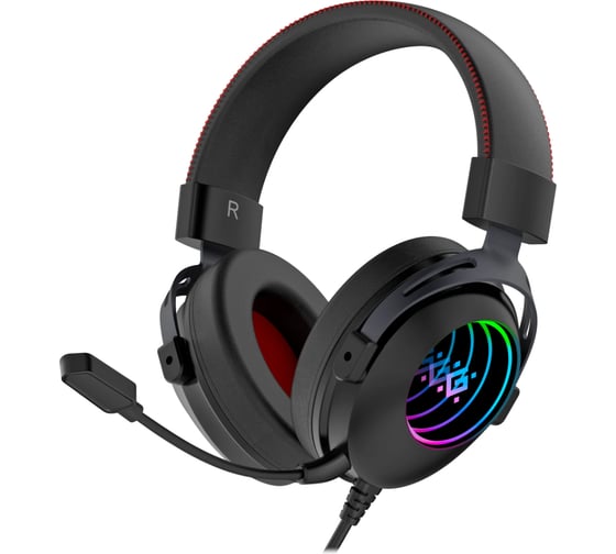 Игровая гарнитура DEFENDER Echo черный, RGB, провод 2 м 62420