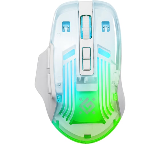 Беспроводная игровая мышь DEFENDER Astro Elite GM-056 белый, 7кн, 2.4G, 3200dpi, 500мАч 52056