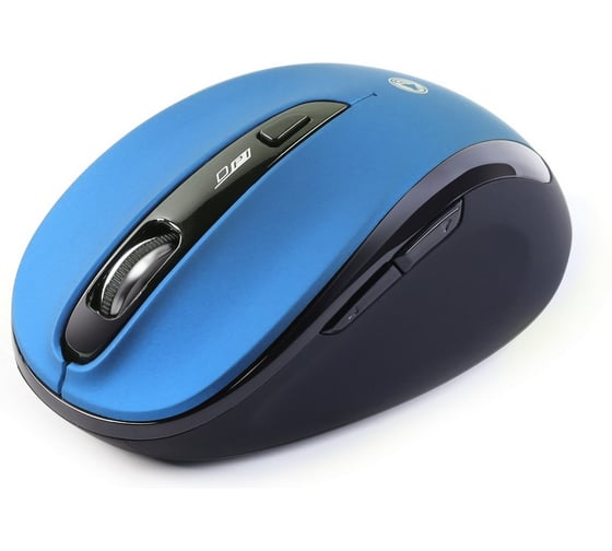 Мышь беспроводная беззвучная Smartbuy 612AG синяя, LED Blue SBM-612AG-BK