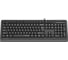 Клавиатура A4TECH FK10 черный/серый USB (FK10 GREY) каб.:1.5м 1147518 2