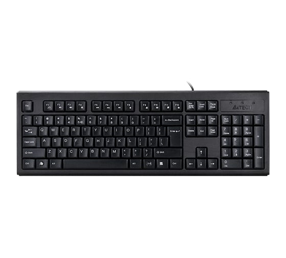 Клавиатура A4TECH KR-83 черный USB (KR-83 BLACK) каб.:1.5м 533406