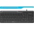 Клавиатура A4TECH FK25 черный/серый USB slim (FK25 BLACK) каб.:1.5м 1530215 1