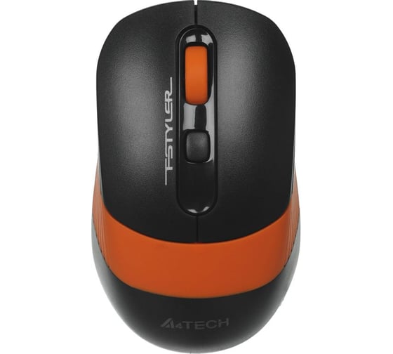 Мышь A4TECH Fstyler FG10 черный/оранжевый оптическая 2000dpi беспроводная USB 4but (FG10 ORANGE) 1147568