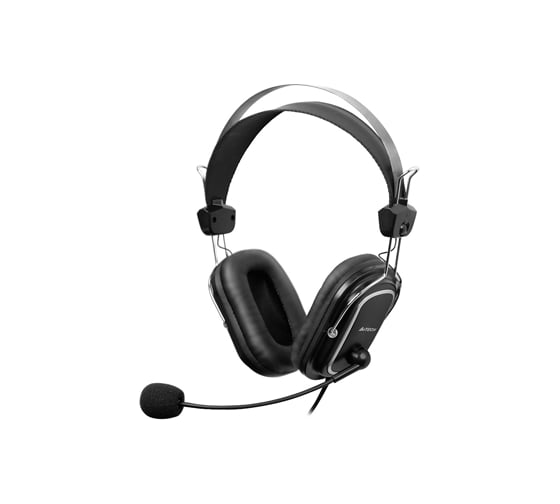 Наушники с микрофоном A4TECH HU-50 черный 2м накладные USB 1379905