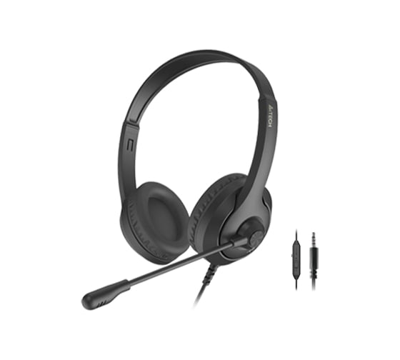 Наушники с микрофоном A4TECH Fstyler FH100i черный 1.8м накладные (FH100I (STONE BLACK)) 1774499