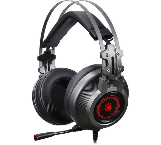 Наушники с микрофоном A4TECH Bloody J527 серый 2м мониторные USB (J527) 1392096