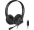 Наушники с микрофоном A4TECH HU-10 черный/белый 2м накладные USB (HU-10/USB/BLACK+WHITE) 1611415 1