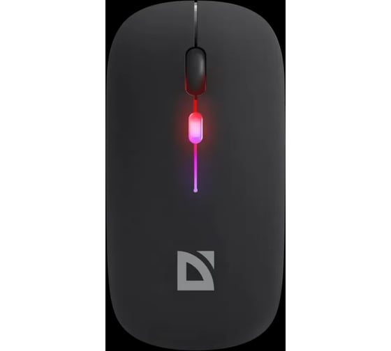 Беспроводная оптическая мышь Defender Coda MB-261 черный, 2.4ГГц+BT, радужная, 300мАч 52261