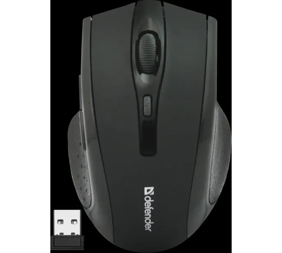 Беспроводная оптическая мышь Defender Accura MM-665 черный, 6 кнопок, 800-1600 dpi 52665