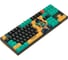 Клавиатура A4TECH AT87 Renegade черный/зеленый USB for gamer LED (AT87) кабель 1.8м 2027360 2