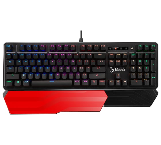 Клавиатура A4TECH B975 механическая черный USB Multimedia for gamer LED кабель 1.8м 1010861