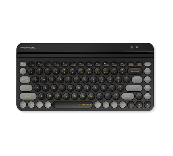 Клавиатура A4TECH FBK30 черный/серый USB беспроводная BT/Radio slim Multimedia (FBK30 BLACKCURRANT) 1789656