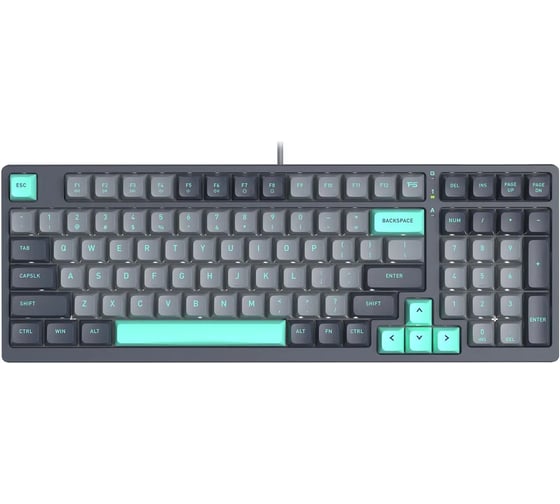 Клавиатура A4TECH FS300 механическая черный/серый USB for gamer LED (FS300 PANDA ROCK) кабель 1.8м 2000133