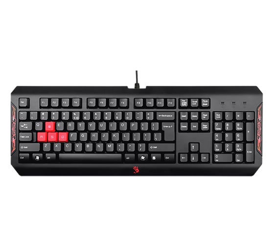 Клавиатура A4TECH Q100 черный USB for gamer LED (Q100 USB) кабель 1.8м 945258