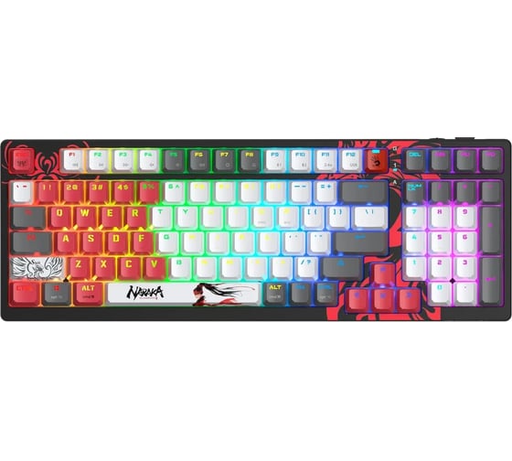 Клавиатура A4TECH WS98 Naraka механическая серый/красный USB беспроводная BT/Radio for gamer LED (WS 2027342