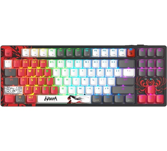 Клавиатура A4TECH WS87 Naraka механическая черный/красный USB беспроводная BT/Radio for gamer LED 2027353