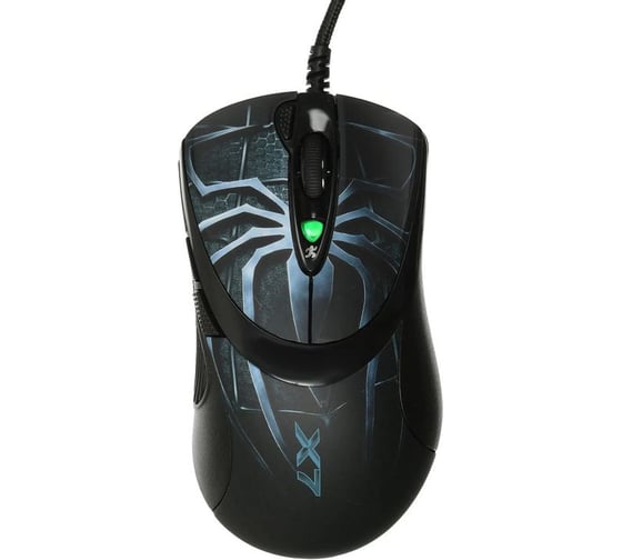 Мышь A4TECH Oscar Editor XL-747H рисунок/голубой лазер. 3600dpi USB 6but (XL-747H (BLUE SPIDER)) 533023