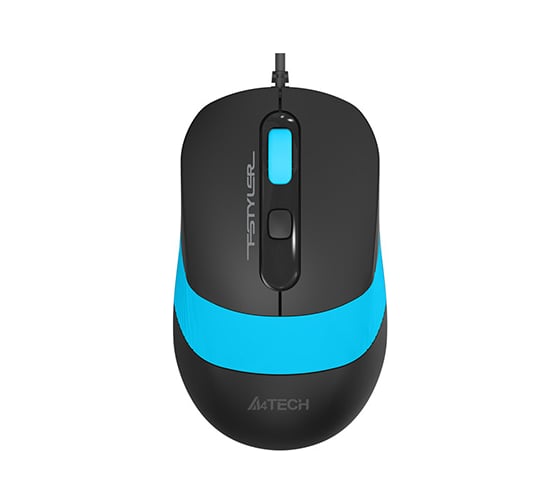 Мышь A4TECH Fstyler FM10 черный/синий оптическая 1600dpi USB 4but (FM10 BLUE) 1147674