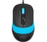 Мышь A4TECH Fstyler FM10 черный/синий оптическая 1600dpi USB 4but (FM10 BLUE) 1147674 1