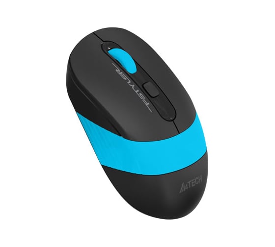 Мышь A4TECH Fstyler FG10S черный/синий оптическая 2000dpi silent беспроводная USB для ноутбука 4but (FG10S B 1204065
