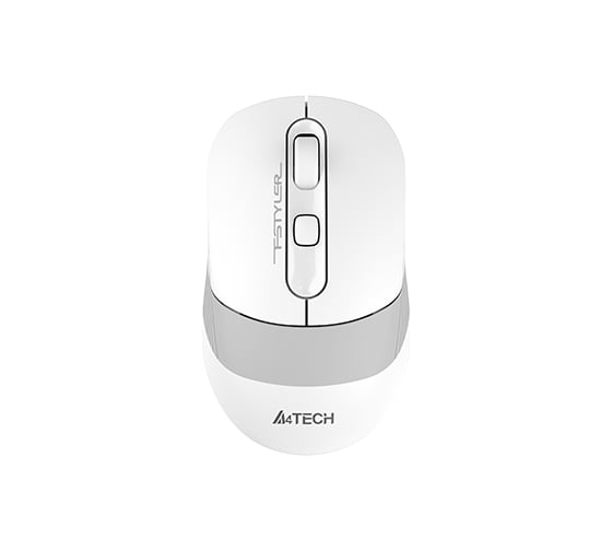 Мышь A4TECH Fstyler FB10C белый/серый оптическая 2000dpi беспроводная BT/Radio USB 4but (FB10C GRAYISH WHITE 1583792