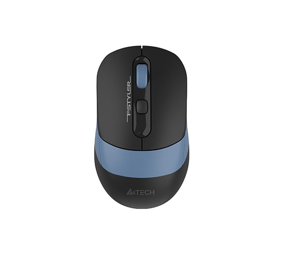 Мышь A4TECH Fstyler FB10CS черный/синий оптическая 2000dpi silent беспроводная BT/Radio USB 4but (FB10CS USB 1929771